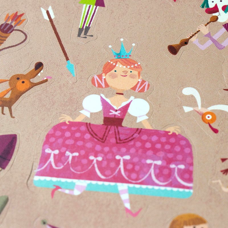 <p>100 pegatinas de la época medieval</p>